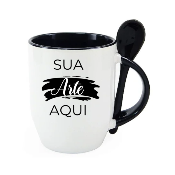 Caneca com colher