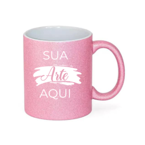 Caneca com glitter