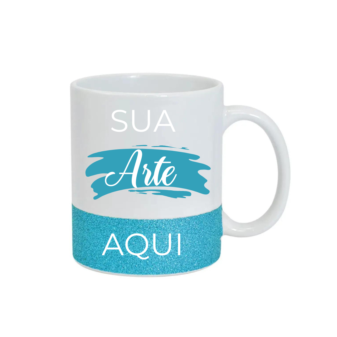 Caneca com glitter